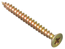 ForgeFix MPS650Y Multi-Purpose Pozi Compatible Screw CSK ST ZYP 6.0 x 50mm Box 100