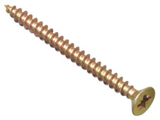 ForgeFix MPS660Y Multi-Purpose Pozi Compatible Screw CSK ST ZYP 6.0 x 60mm Box 100