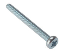 ForgeFix 25MSPH630 Machine Screw Pozi Compatible Pan Head ZP M6 x 30mm Bag 25