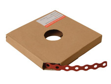ForgeFix PCBR12 Red Plastic Coated Pre-Galvanised Band 12mm x 0.8 x 10m Box 1