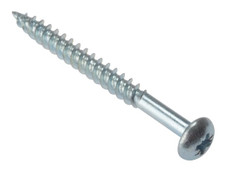 ForgeFix RH110ZP General Purpose Pozi Compatible Screw Round Head TT ZP 1in x 10 Box 200