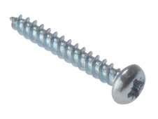 ForgeFix RH588ZP General Purpose Pozi Compatible Screw Round Head TT ZP 5/8in x 8 Box 200
