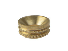 ForgeFix 100SCS8B Screw Cup Sockets Solid Brass Polished No. 8 Bag 100