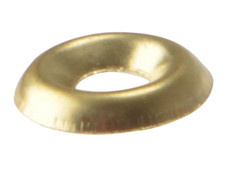 ForgeFix 200SCW10B Screw Cup Washers Solid Brass Polished No.10 Bag 200