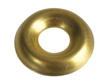 ForgeFix 200SCW6B Screw Cup Washers Solid Brass Polished No.6 Bag 200