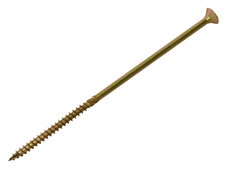 ForgeFix SPE8250Y Spectre PZ Compatible Wood Screw CSK ZYP 8.0 x 250mm Box 50