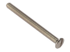 ForgeFix 100SS3525NP Socket Screw Slotted Raised Head Nickel Plated 3.5 x 25mm Bag 100