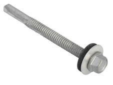 ForgeFix TFHH5560 TechFast Hex Head Roofing Screw Self-Drill Heavy Section 5.5 x 60mm Pack 50