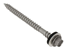 ForgeFix TFHW16CPGP63125 TechFast Composite Panel to Timber Hex Screw T17 Gash Point 6.3 x 125mm Box 100