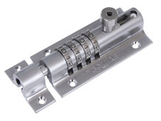 Squire COMBI4CH CombiBolt 4 Re-Codable Locking Bolt Chrome 120mm