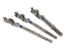 Irwin 10507720 Blue Groove Wood Power Bit Set, 3 Piece