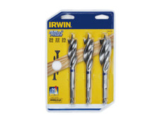 Irwin 10507764 Blue Groove Wood Power Bit Set, 3 Piece