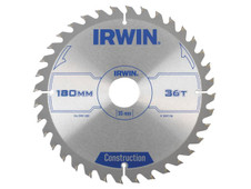 Irwin 1897196 Construction Circular Saw Blade 180 x 30mm x 36T ATB