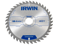 Irwin 1897198 Construction Circular Saw Blade 184 x 30mm x 40T ATB