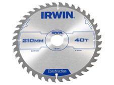 Irwin 1897204 Construction Circular Saw Blade 210 x 30mm x 40T ATB