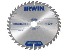 Irwin 1897211 General Purpose Table & Mitre Saw Blade 250 x 30mm x 40T ATB