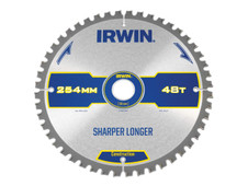 Irwin 1897428 Construction Mitre Circular Saw Blade 254 x 30mm x 48T ATB/Neg