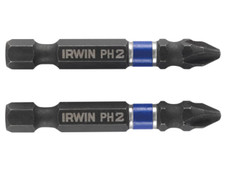 Irwin 1923322 Impact Screwdriver Bits Phillips PH2 50mm (Pack 2)