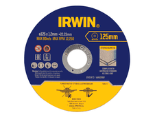 Irwin IW8082106 Metal Cutting Disc 125 x 1.2 x 22.2mm Tin of 10