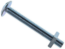 Metalmate Roofing Bolt & Nut ZP M6 x 50mm (Box 25)