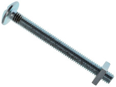 Metalmate Roofing Bolt & Nut ZP M6 x 60mm (Box 25)