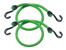 Master Lock 3021EURDAT Twin Wire Bungee Cord 80cm Green 2 Piece