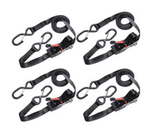 Master Lock 3056EURDAT Ratchet Tie-Down S-Hooks 4.25m 4 Piece