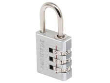 Master Lock 7630EURD Aluminium 30mm 3-Digit Combination Padlock