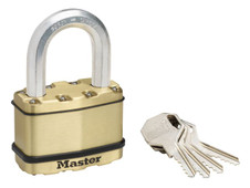 Master Lock M15BEURDLF Excell Brass Finish 64mm Padlock 5-Pin - 38mm Shackle