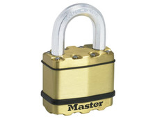 Master Lock M5BEURD Excell Brass Finish 50mm Padlock 4-Pin