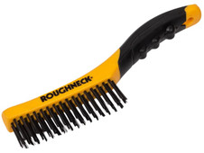Roughneck 52-044 Shoe Handle Wire Brush Soft Grip 255mm (10in)