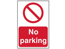 Scan 0605 No Parking - PVC Sign 200 x 300mm