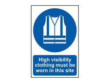 Scan 4007 High Visibility Jackets Must Be Worn In This Site - PVC Sign 200 x 300mm