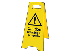 Scan 4703 Caution Cleaning In Progress - Heavy Duty 'A' Board