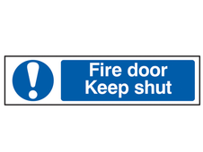 Scan 5004 Fire Door Keep Shut - PVC Sign 200 x 50mm