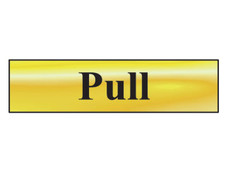 Scan 6033 Pull - Polished Brass Effect 200 x 50mm