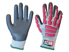 Scan T5000 Anti-Impact Latex Cut 5 Gloves - M (Size 8)