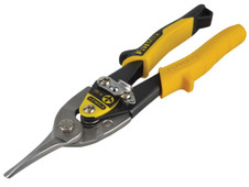 Stanley FMHT9-14563 Yellow Aviation Snips & Holster Straight Cut 250mm (10in)