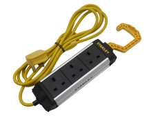 Stanley SXECFA1AHFE 3-Gang Powerboard with Foldable Hook 3m