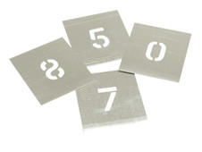 Stencils F6 Set of Zinc Stencils - Figures 6in - STNF6 - main image
