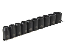 Teng 9121 1/2in Drive Impact Socket Set, 10 Piece