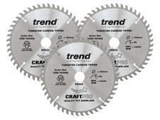 Trend CSB/160/3PK CraftPro Plunge Saw Blade 160 x 20mm x 48T (Pack 3)
