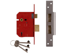 Union Y2234E-PL-3.00 2234E 5 Lever BS Mortice Sashlock Plated Brass Finish 79.5mm 3 in Visi