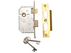 Union Y2277-PL-2.50 2277 3 Lever Mortice Sashlock Polished Brass 65mm 2.5in Visi