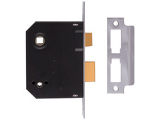 Union Y2294-CH-3.00 2294 Mortice Bathroom Lock Chrome Finish 76mm 3in Visi