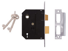 Union Y2295-PL-2.50 2295 2 Lever Mortice Sashlock Polished Brass 63mm 2.5in Visi
