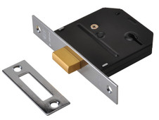 Union Y-ES-DL-CH-3.0 ES-DL Essentials 3 Lever Mortice Deadlock Chrome 79mm 3in Visi
