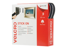 Velcro 60220 Brand Stick On Tape 20mm x 10m Black