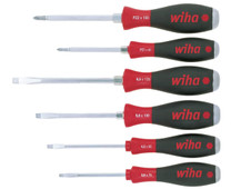Wiha 21251 SoftFinish® SL/PZ Hex Blade Screwdriver Set, 6 Piece