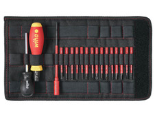 Wiha 36791 TorqueVario®-S electric Screwdriver Set, 19 Piece